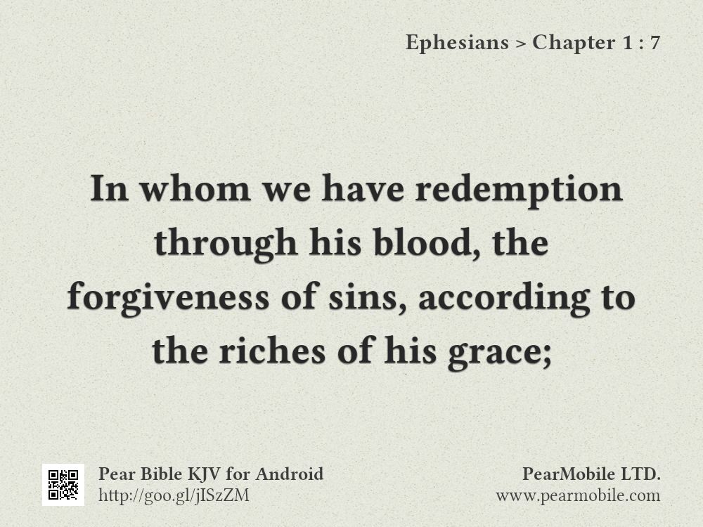 Ephesians, Chapter 1:7